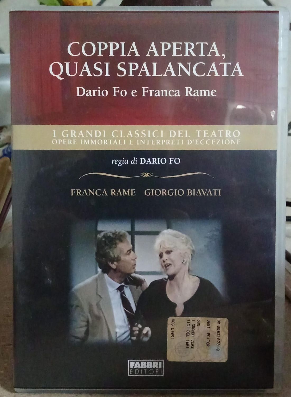 TeknoFilm - DVD – I Grandi Classici del Teatro - Dario Fò e Franca Rame - Coppia Aperta Quasi Spalancata di Dario Fò (1991) - FABBRI EDITORI TeknoFilm - DVD – I Grandi Classici del Teatro - Dario Fò e Franca Rame - Coppia Aperta Quasi Spalancata di Dario Fò (1991) - FABBRI EDITORI