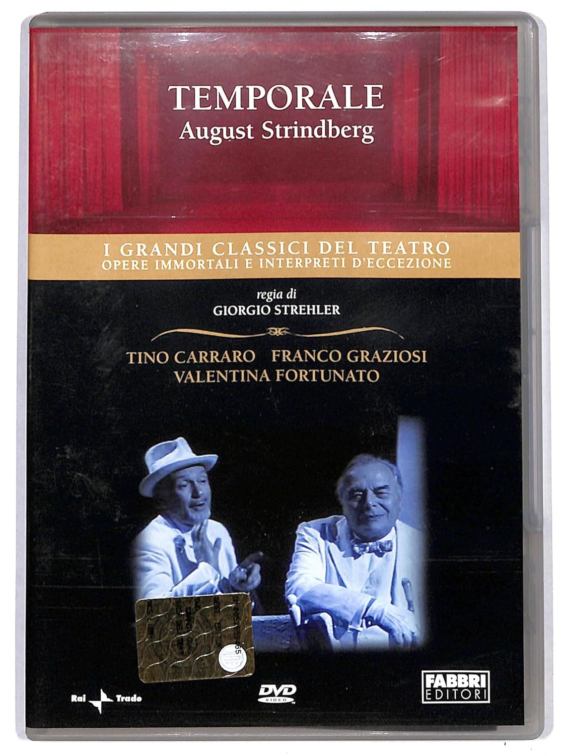 TeknoFilm - DVD – I Grandi Classici del Teatro - August Strindberg - Temporale di Giorgio Strehler (1982) - FABBRI EDITORI