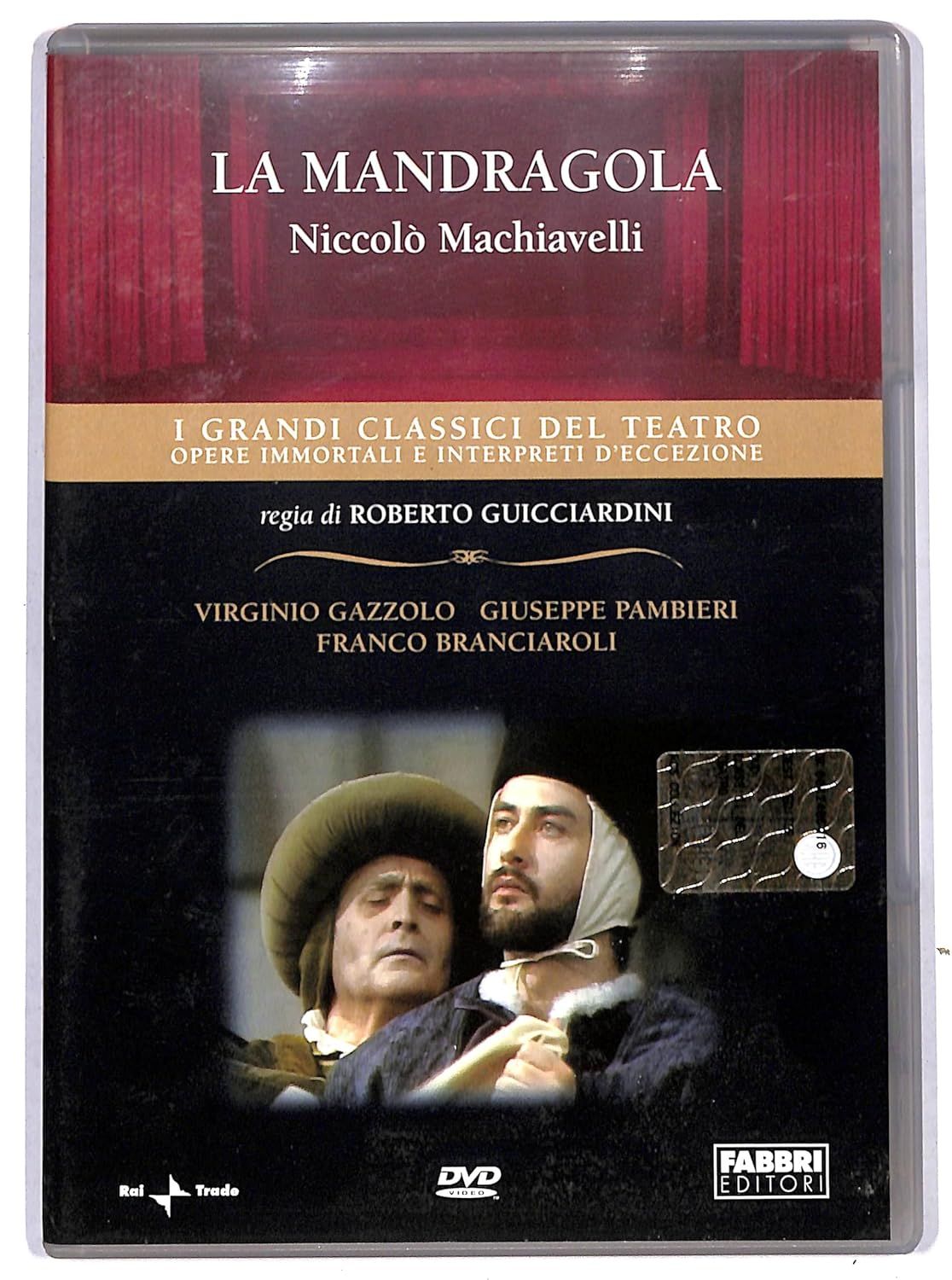 TeknoFilm - DVD – I Grandi Classici del Teatro - Nicolò Machiavelli - La Mandragola di Roberto Guicciardini (1978) - FABBRI EDITORI
