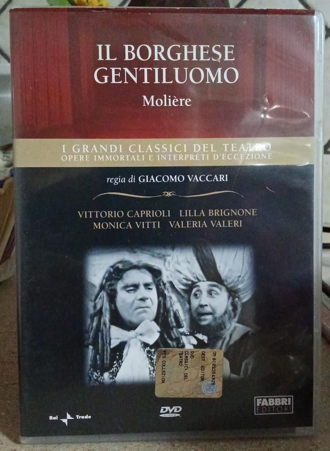 TeknoFilm - DVD – I Grandi Classici del Teatro - Moliere - Il Borghese Gentiluomo di Giacomo Vaccari (1959) - FABBRI EDITORI