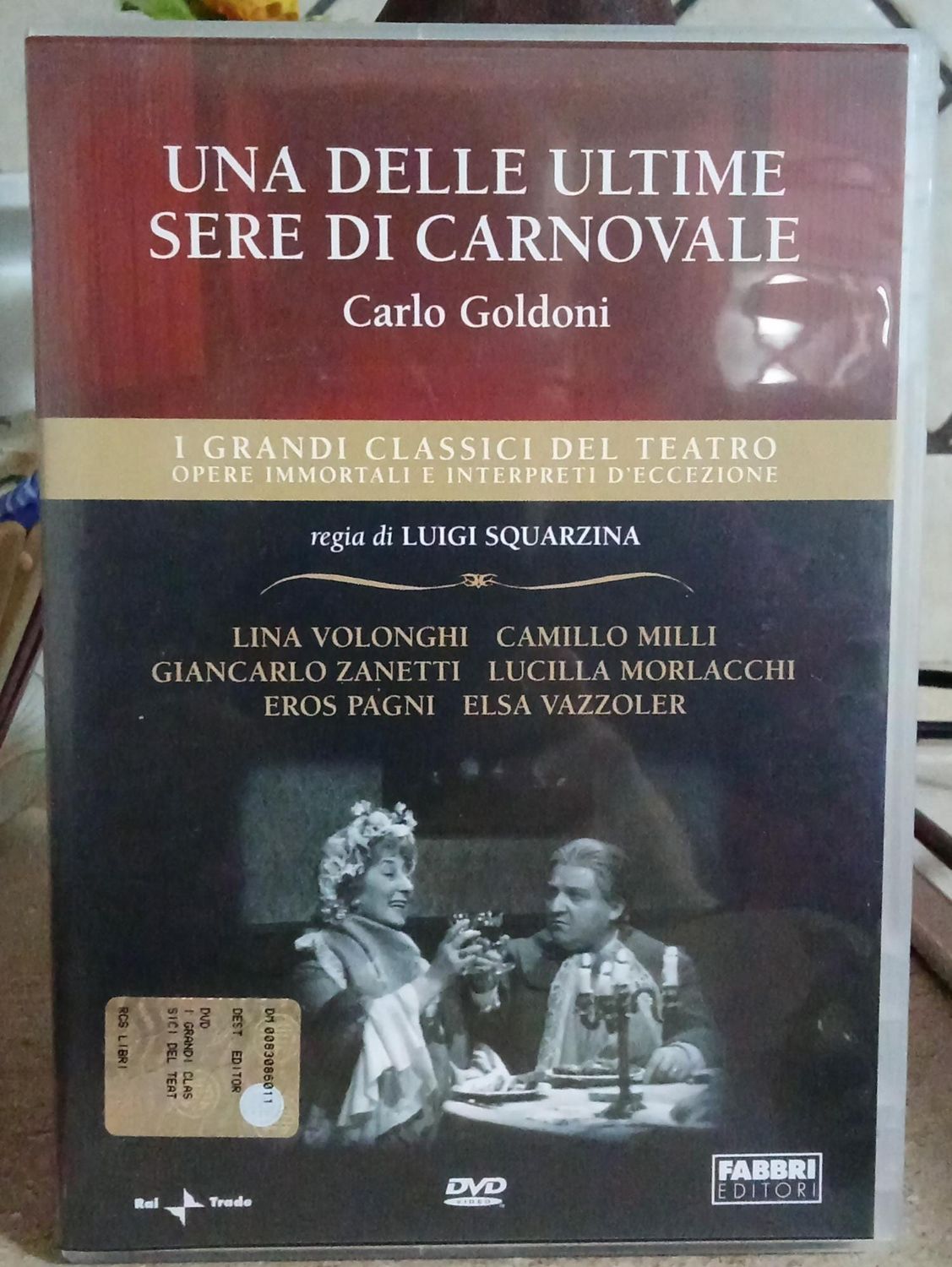 TeknoFilm - DVD – I Grandi Classici del Teatro - Carlo Goldoni - Una delle Ultime Sere di Carnovale di Luigi Squarzina (1970) - FABBRI EDITORI