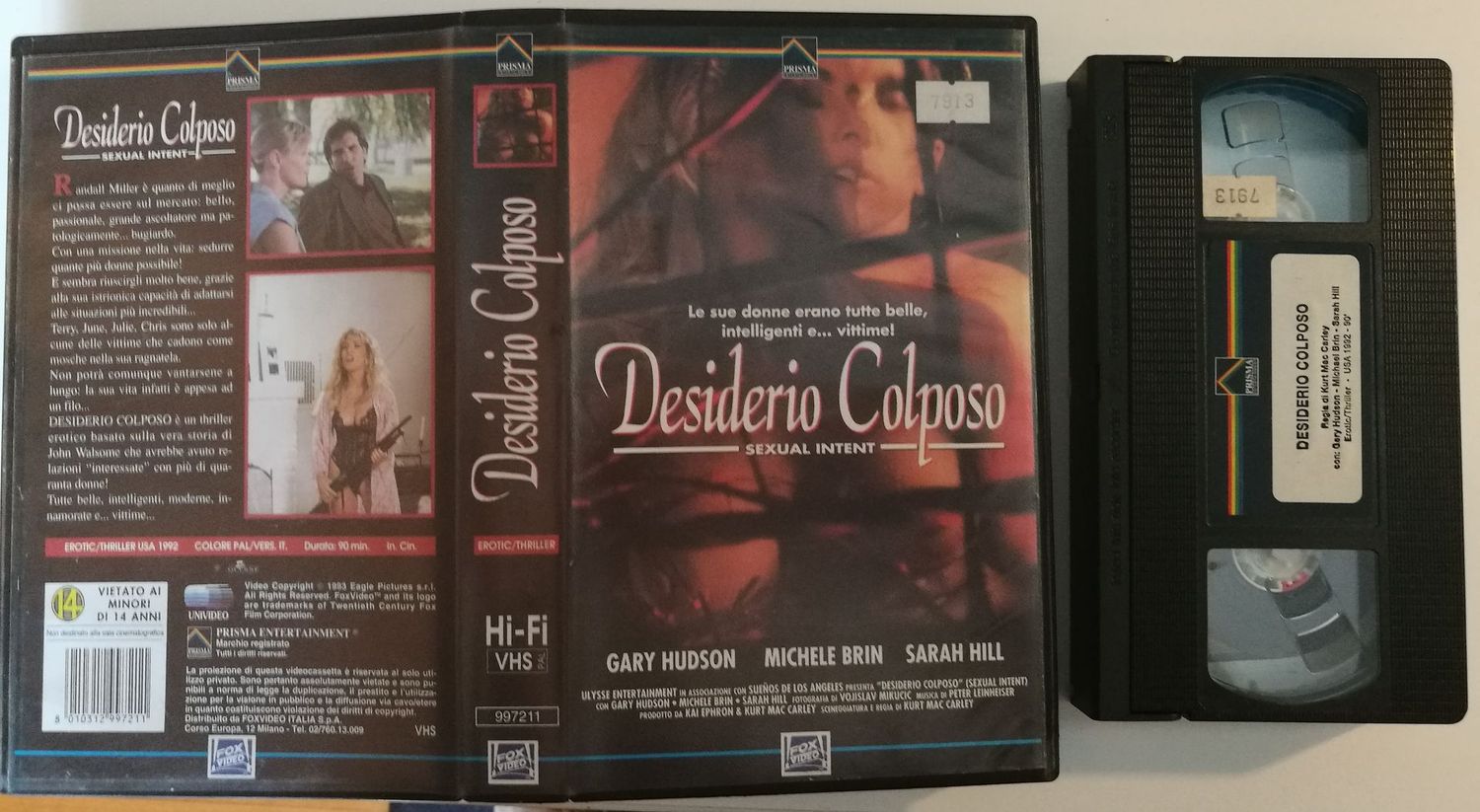 TeknoFilm - VHS – DESIDERIO COLPOSO di Kurt MacCarley (1992) - FOX PRISMA (INEDITO IN DVD) TeknoFilm - VHS – DESIDERIO COLPOSO di Kurt MacCarley (1992) - FOX PRISMA (INEDITO IN DVD)