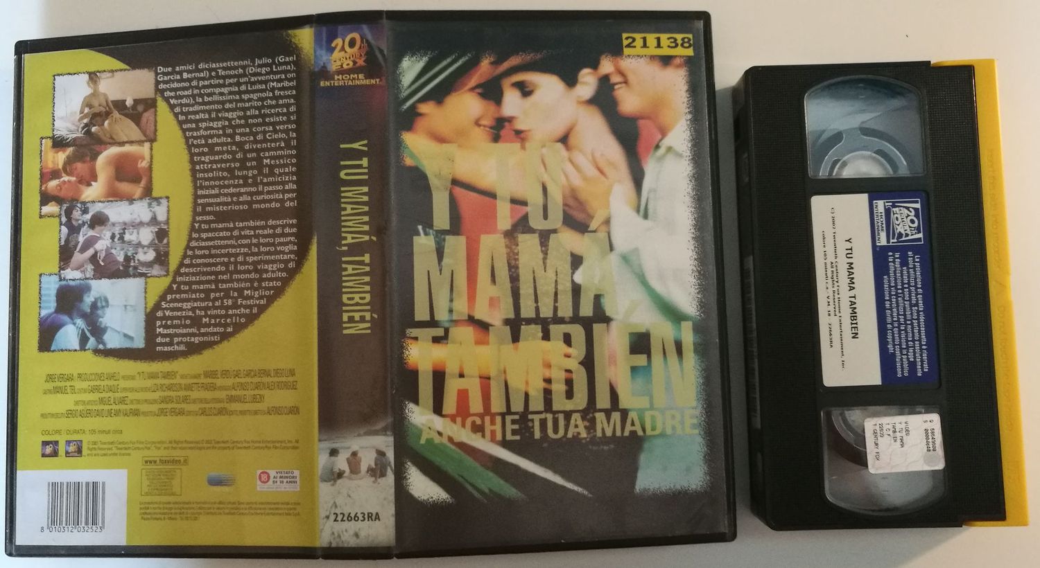 TeknoFilm - VHS – Y TU MAMA' TAMBIEN - ANCHE TUA MADRE di Alfonso Cuarón (2001) - 20TH CENTURY FOX