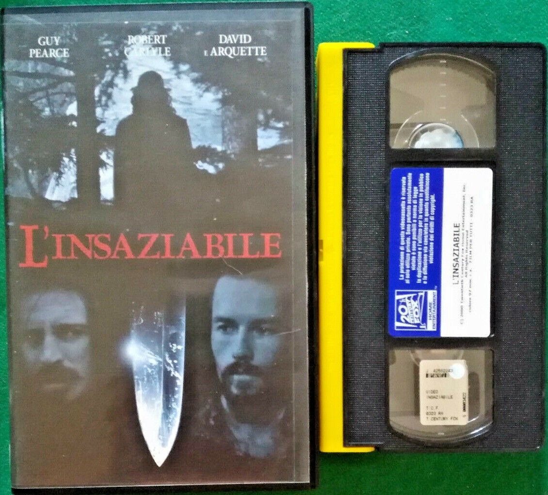 TeknoFilm - VHS – L'INSAZIABILE di Antonia Bird (1999) - 20TH CENTURY FOX