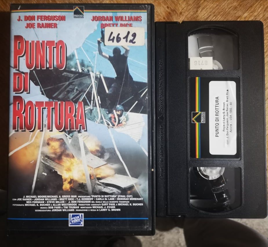 TeknoFilm - VHS – PUNTO DI ROTTURA di Larry G. Brown (1987) - FOX PRISMA (INEDITO IN DVD)
