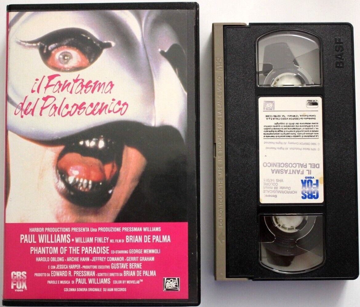 TeknoFilm - VHS – IL FANTASMA DEL PALCOSCENICO di Brian De Palma (1974) - CBS FOX TeknoFilm - VHS – IL FANTASMA DEL PALCOSCENICO di Brian De Palma (1974) - CBS FOX