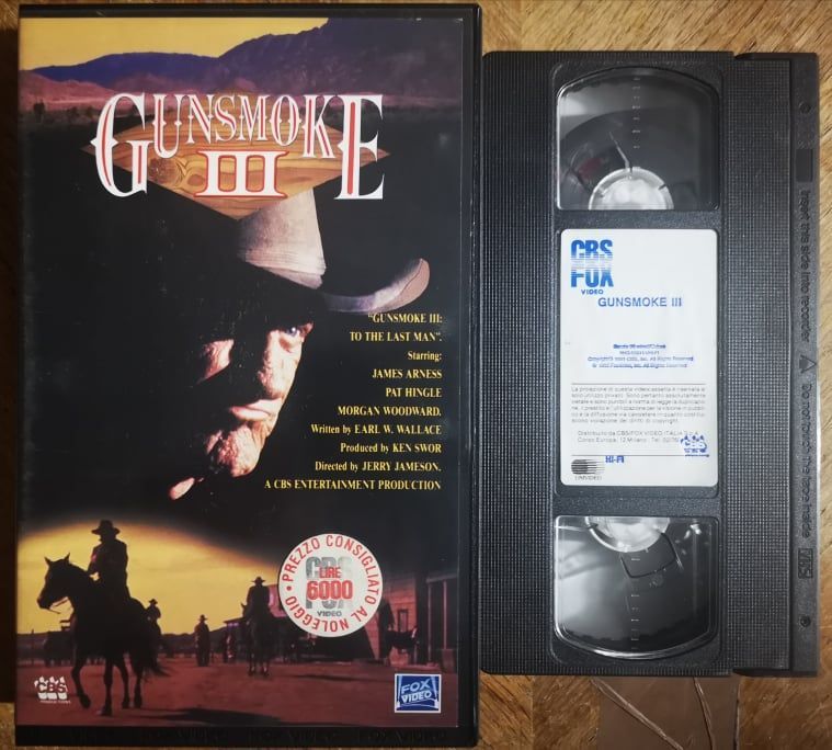 TeknoFilm - VHS – GUNSMOKE 3 di Jerry Jameson (1992) - FOX PRISMA (INEDITO IN DVD) TeknoFilm - VHS – GUNSMOKE 3 di Jerry Jameson (1992) - FOX PRISMA (INEDITO IN DVD)