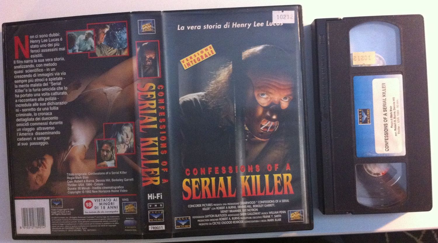 TeknoFilm - VHS – CONFESSIONS OF A SERIAL KILLER di Mark Blair (1985) - FOX VIDEO (INEDITO IN DVD) TeknoFilm - VHS – CONFESSIONS OF A SERIAL KILLER di Mark Blair (1985) - FOX VIDEO (INEDITO IN DVD)