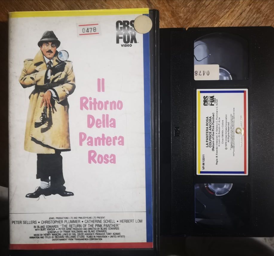 TeknoFilm - VHS – IL RITORNO DELLA PANTERA ROSA di Blake Edwards (1975) - CBS FOX