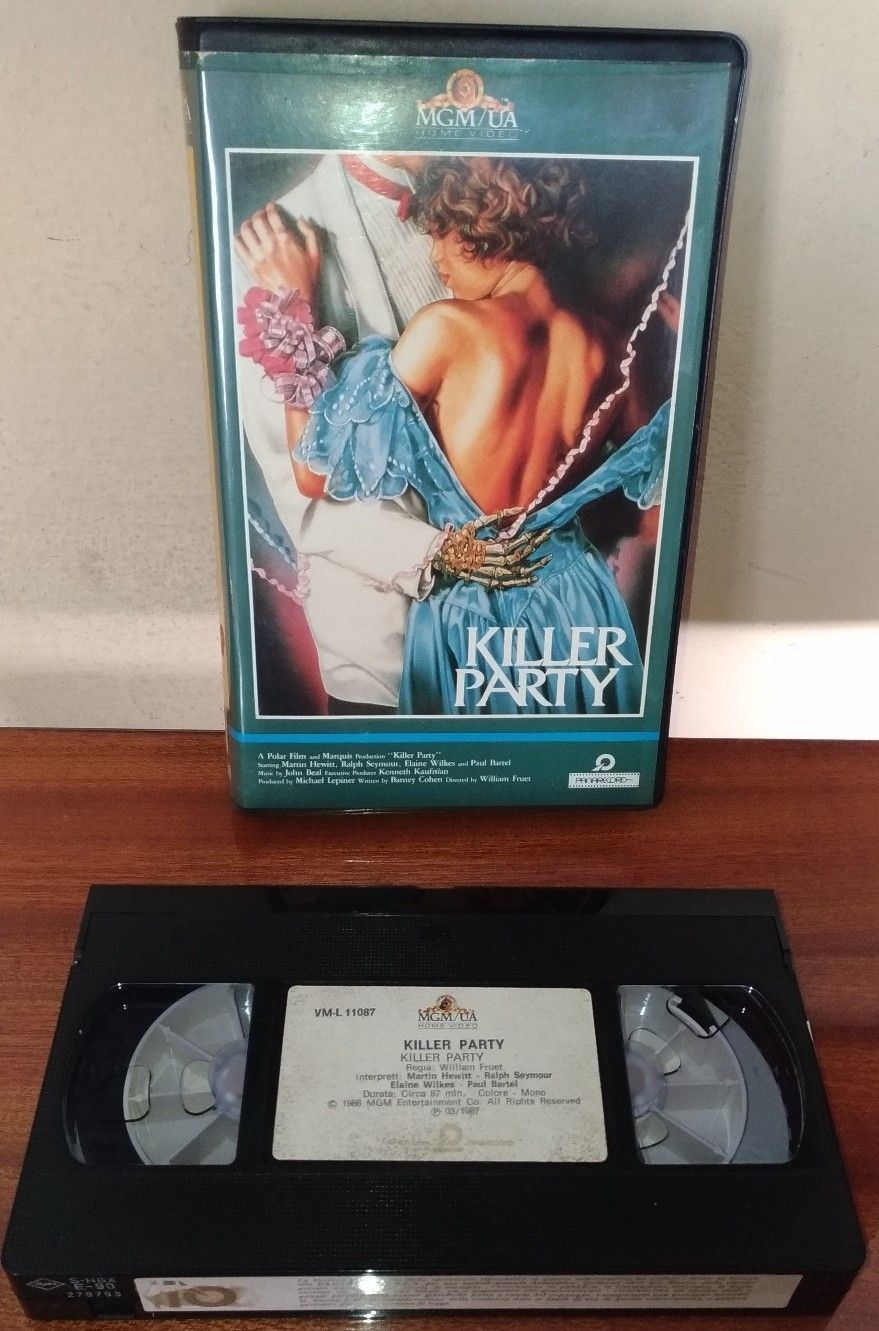 TeknoFilm - VHS – KILLER PARTY di William Fruet (1986) - MGM TeknoFilm - VHS – KILLER PARTY di William Fruet (1986) - MGM