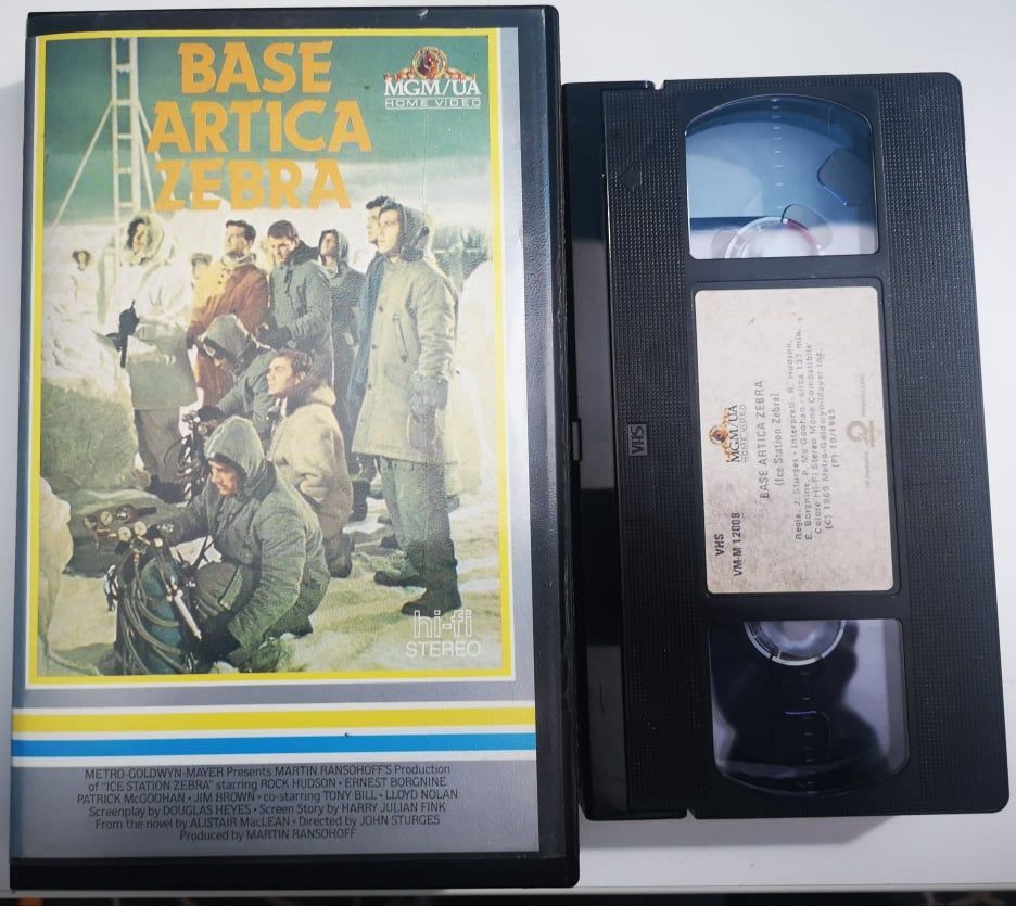 TeknoFilm - VHS – BASE ARTICA ZEBRA di John Sturges (1968) - MGM TeknoFilm - VHS – BASE ARTICA ZEBRA di John Sturges (1968) - MGM
