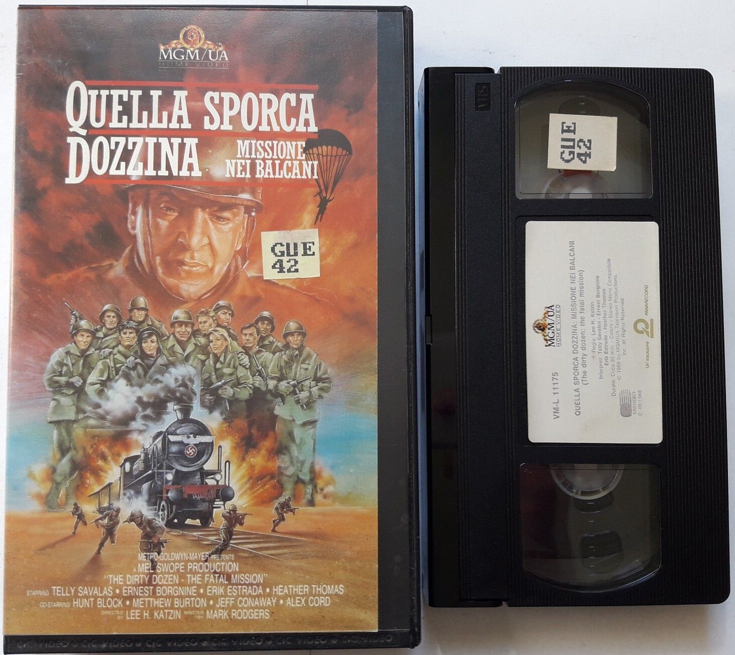 TeknoFilm - VHS – QUELLA SPORCA DOZZINA - MISSIONE NEI BALCANI di Lee H. Katzin (1988) - MGM (INEDITO IN DVD) TeknoFilm - VHS – QUELLA SPORCA DOZZINA - MISSIONE NEI BALCANI di Lee H. Katzin (1988) - MGM (INEDITO IN DVD)