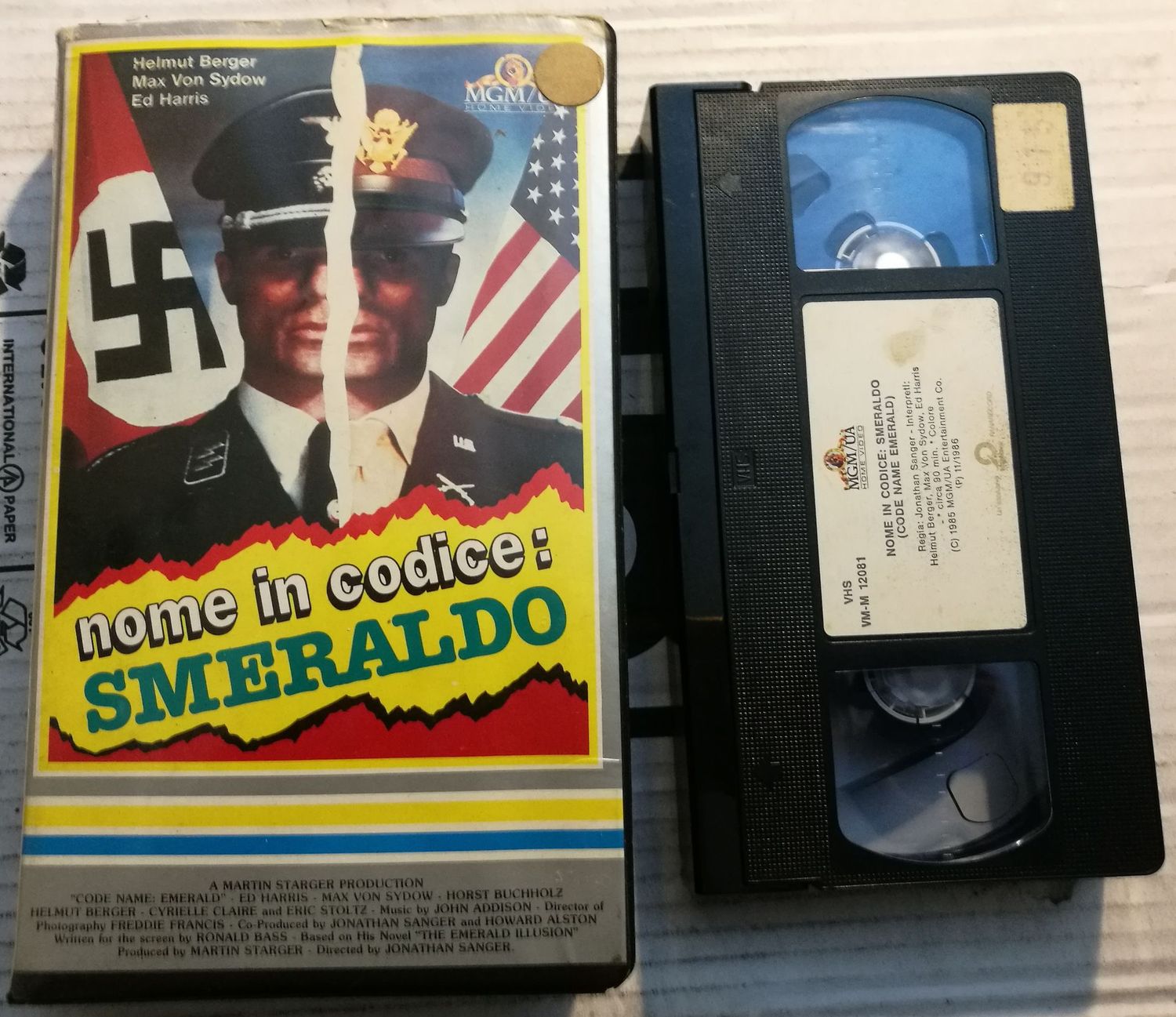 TeknoFilm - VHS – NOME IN CODICE: SMERALDO di Jonathan Sanger (1985) - MGM (INEDITO IN DVD) TeknoFilm - VHS – NOME IN CODICE: SMERALDO di Jonathan Sanger (1985) - MGM (INEDITO IN DVD)