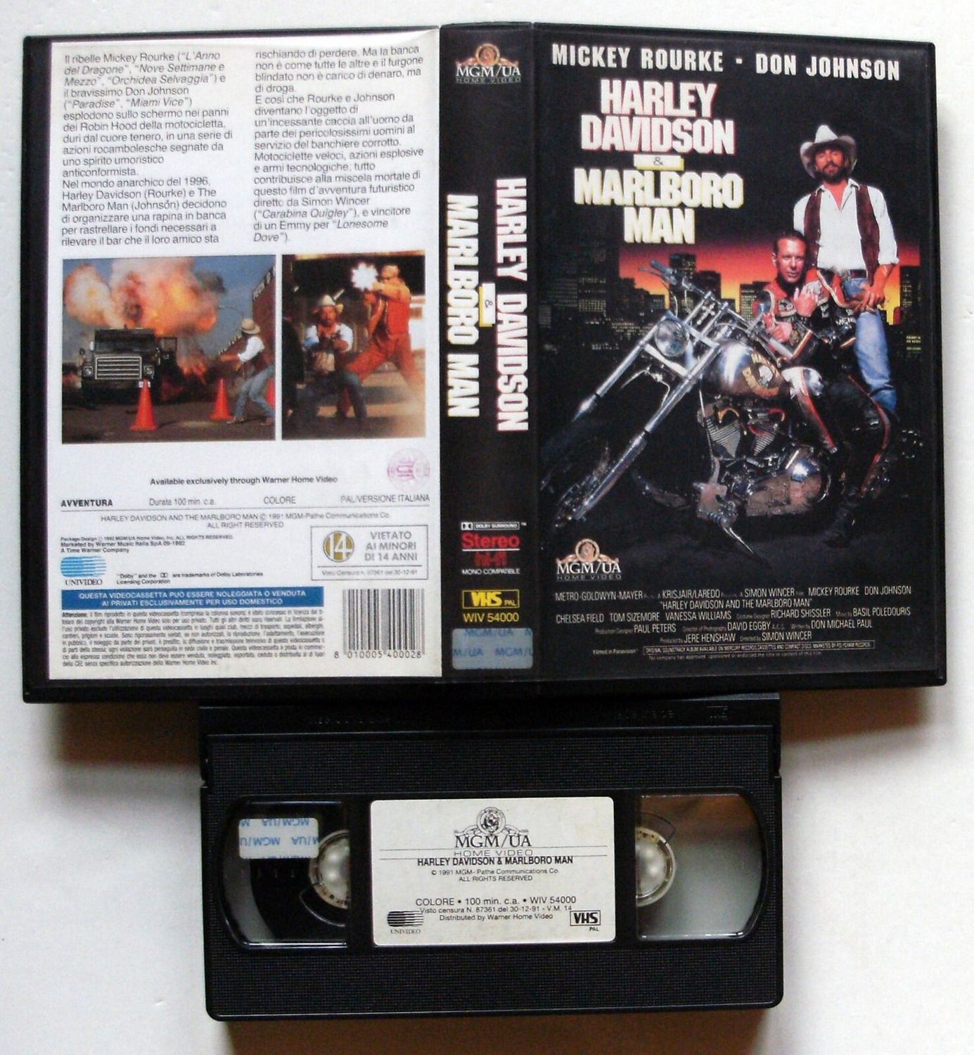 TeknoFilm - VHS – HARLEY DAVIDSON & MARLBORO MAN di Simon Wincer (1991) - MGM