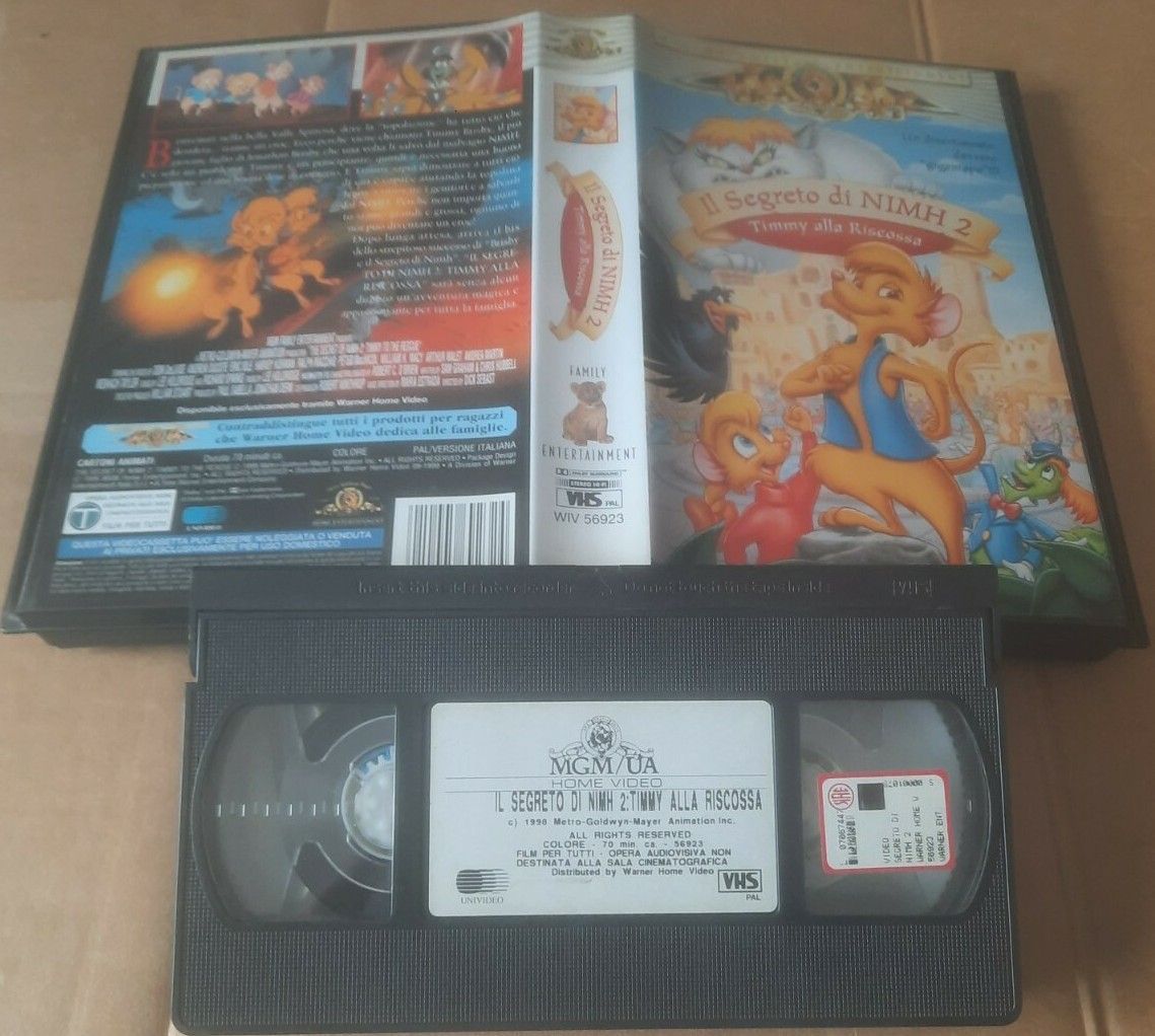 TeknoFilm - VHS – IL SEGRETO DI NIMH 2 di Dick Sebast (1998) - MGM TeknoFilm - VHS – IL SEGRETO DI NIMH 2 di Dick Sebast (1998) - MGM