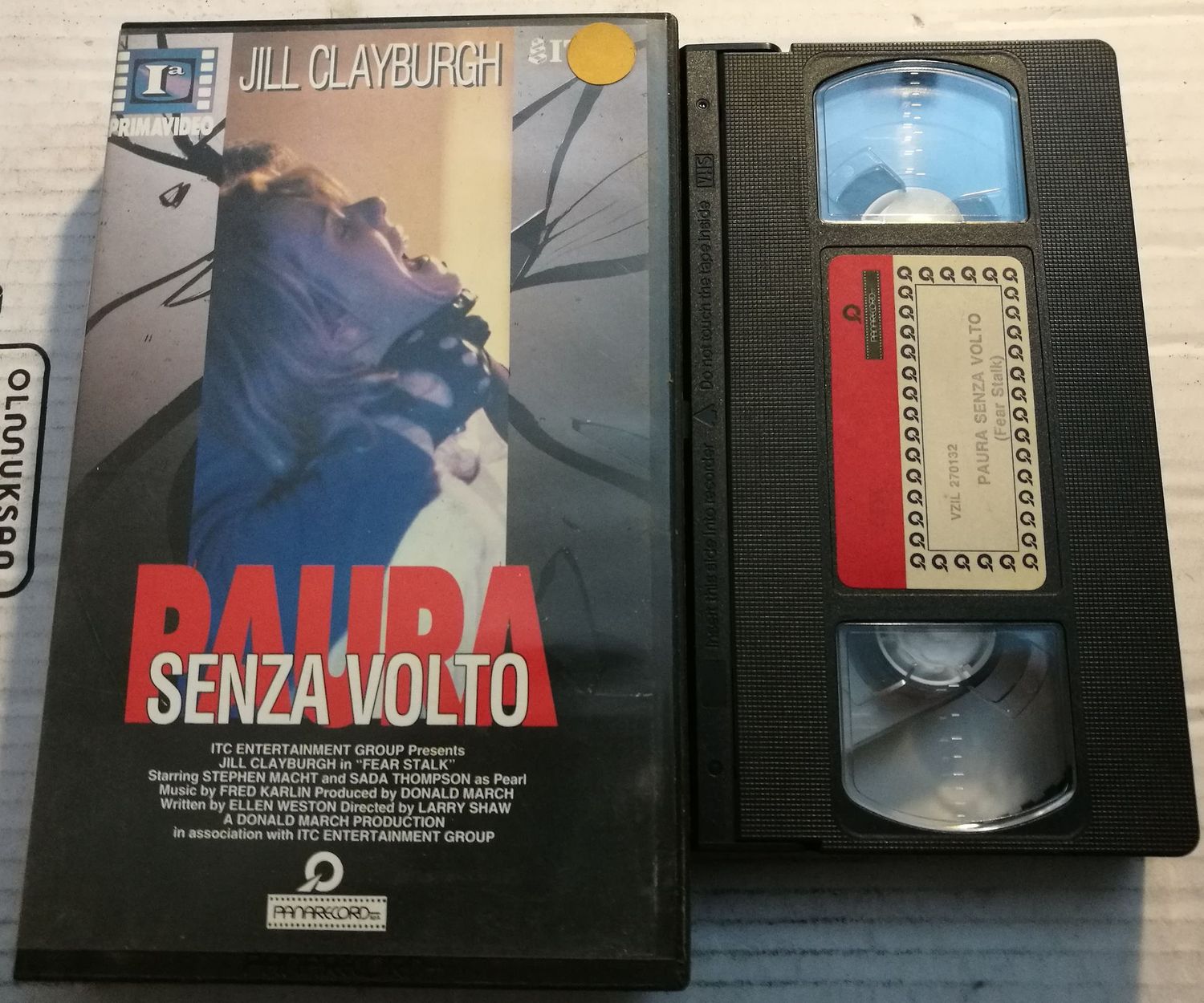 TeknoFilm - VHS – PAURA SENZA VOLTO di Larry Shaw (1989) - PANARECORD (INEDITO IN DVD) TeknoFilm - VHS – PAURA SENZA VOLTO di Larry Shaw (1989) - PANARECORD (INEDITO IN DVD)