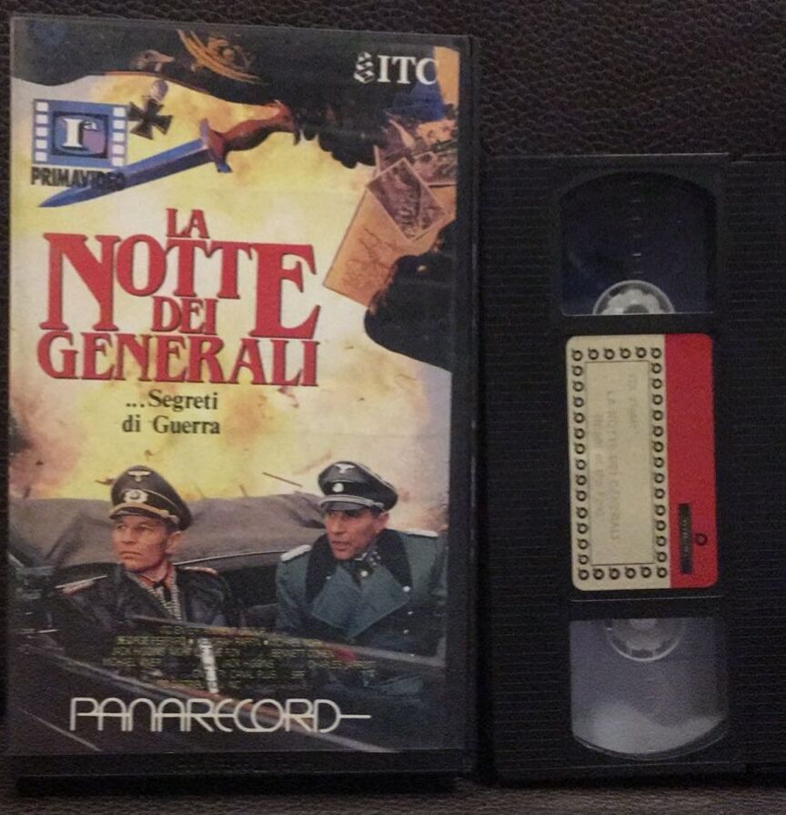 TeknoFilm - VHS – LA NOTTE DEI GENERALI di Anatole Litvak (1966) - PANARECORD TeknoFilm - VHS – LA NOTTE DEI GENERALI di Anatole Litvak (1966) - PANARECORD