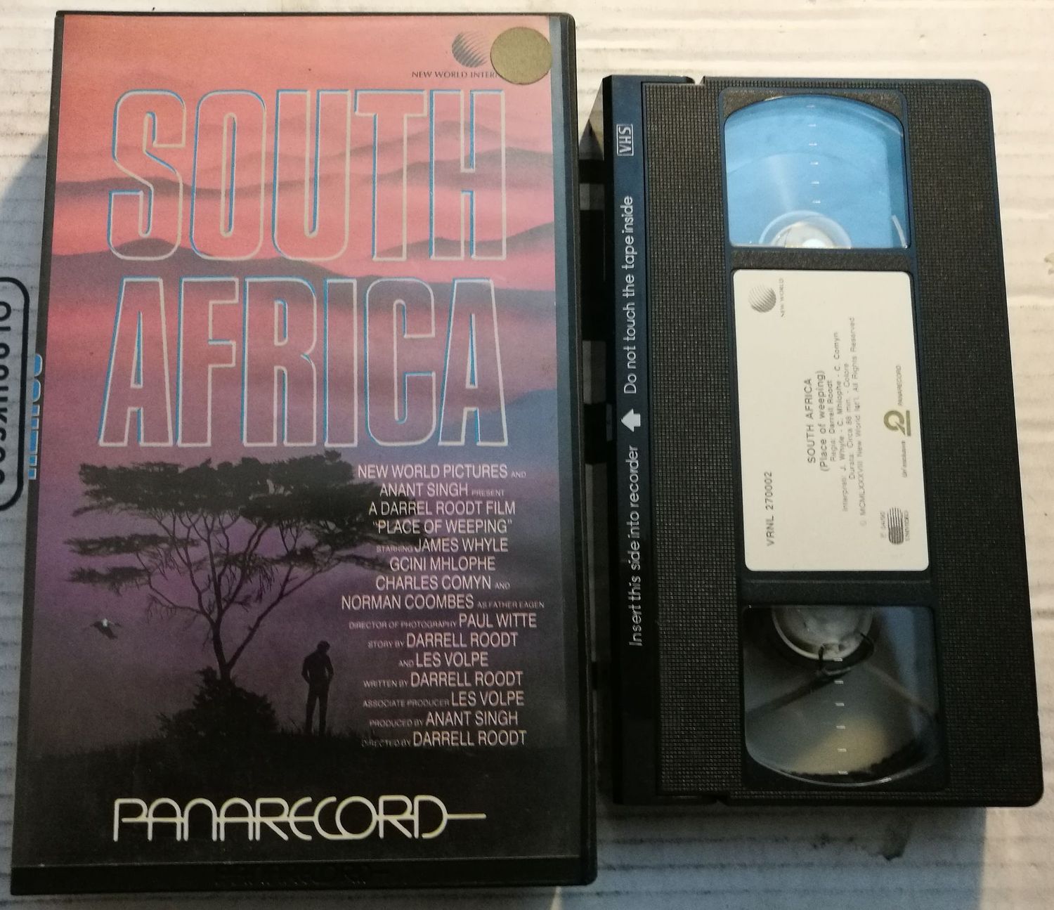 TeknoFilm - VHS – SOUTH AFRICA di Darrell Roodt (1988) - PANARECORD (INEDITO IN DVD)