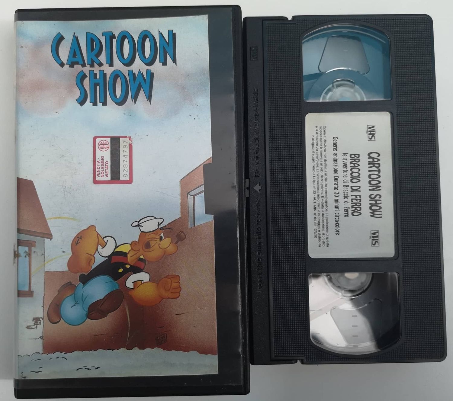 TeknoFilm - VHS – BRACCIO DI FERRO di Dave Fleischer, Seymour Kneitel, I. Sparber (1931) - PARAMOUNT (INEDITO IN DVD)