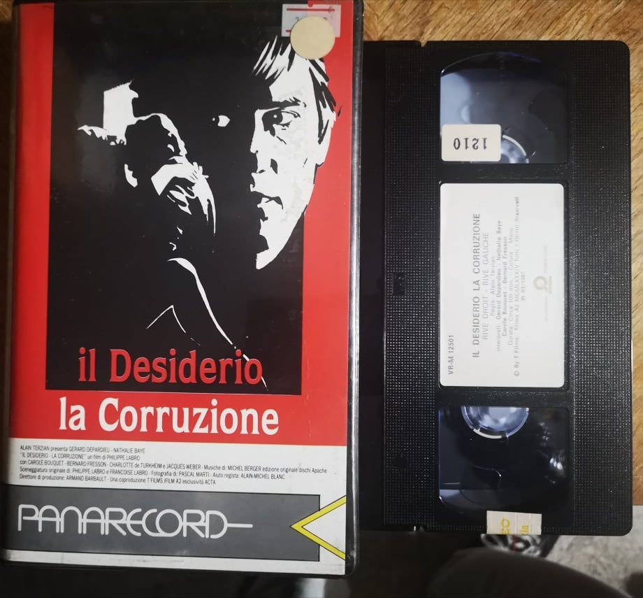 TeknoFilm - VHS – IL DESIDERIO LA CORRUZIONE di Philippe Labro (1984) - PANARECORD (INEDITO IN DVD)