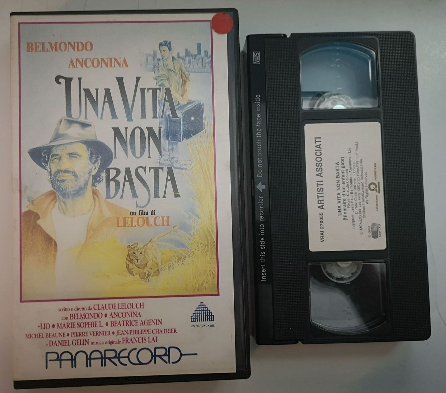 TeknoFilm - VHS – UNA VITA NON BASTA di Claude Lelouch (1988) - PANARECORD (INEDITO IN DVD)