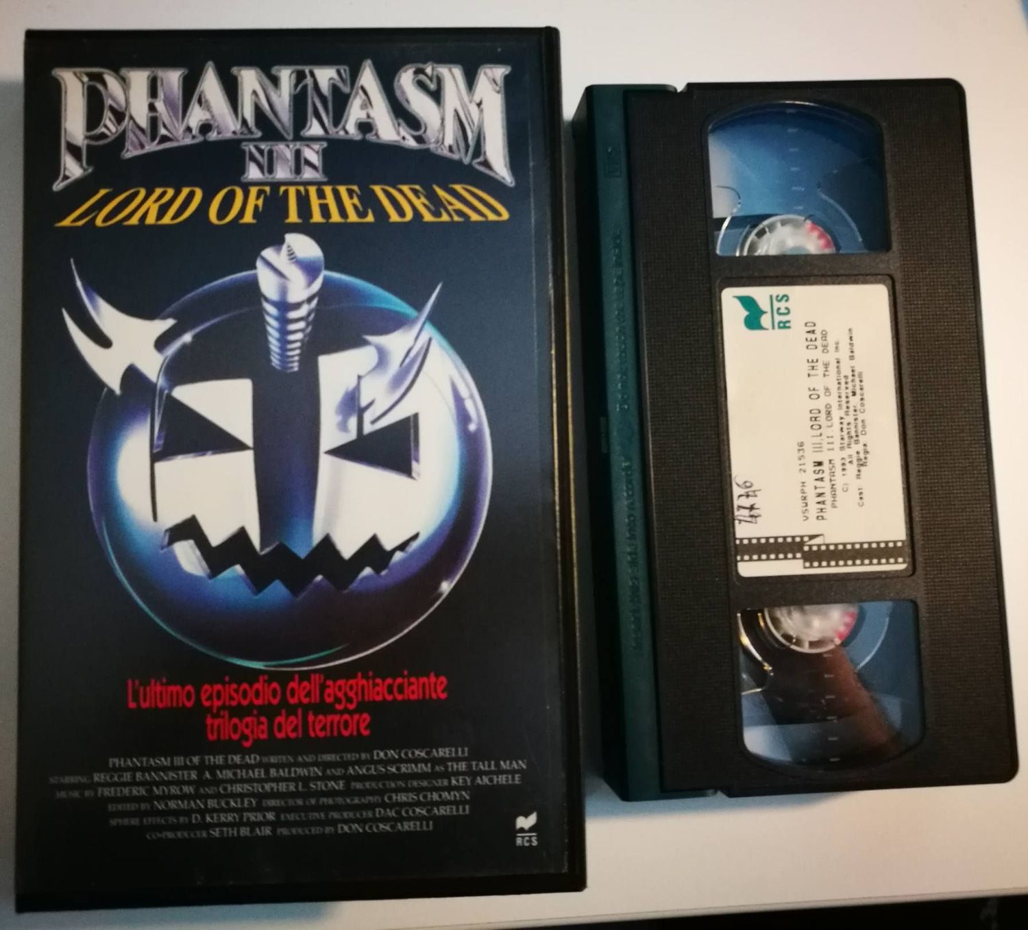 TeknoFilm - VHS – PHANTASM III - LORD OF THE DEAD di Don Coscarelli (1994) - RCS TeknoFilm - VHS – PHANTASM III - LORD OF THE DEAD di Don Coscarelli (1994) - RCS