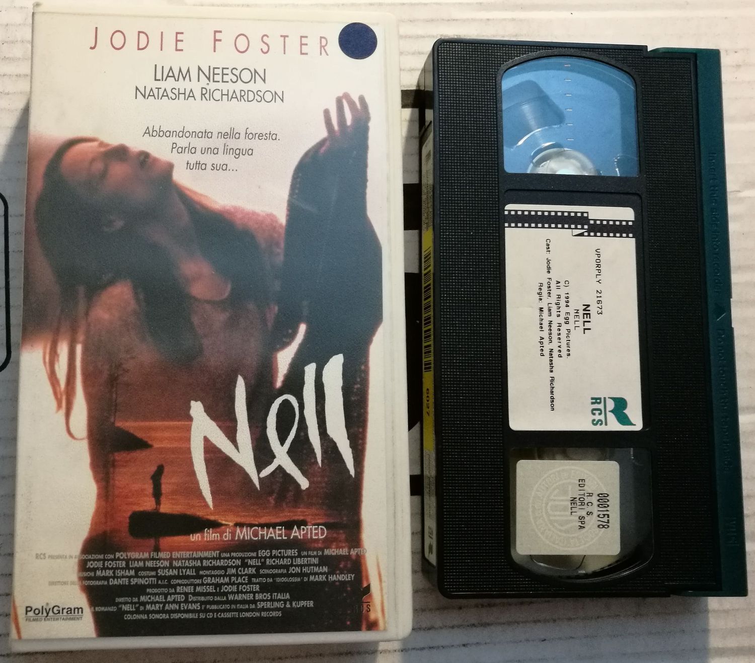 TeknoFilm - VHS – NELL di Michael Apted (1994) - RCS TeknoFilm - VHS – NELL di Michael Apted (1994) - RCS