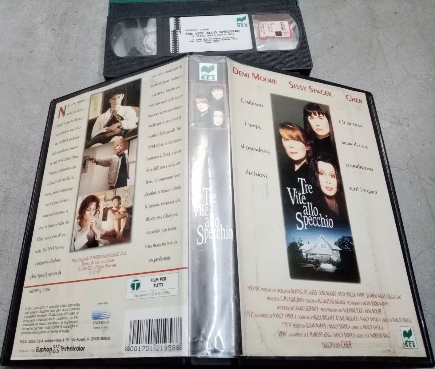 TeknoFilm - VHS – TRE VITE ALLO SPECCHIO di Nancy Savoca, Cher (1996) - RCS TeknoFilm - VHS – TRE VITE ALLO SPECCHIO di Nancy Savoca, Cher (1996) - RCS