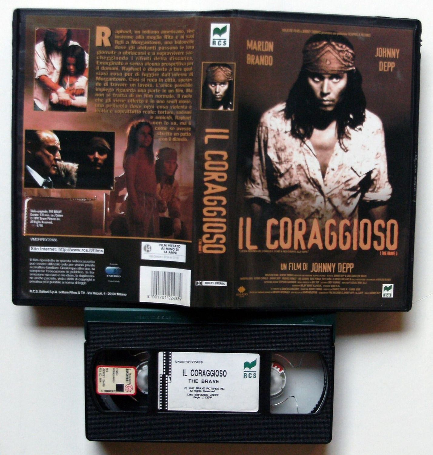 TeknoFilm - VHS – IL CORAGGIOSO di Johnny Depp (1997) - RCS (INEDITO IN DVD) TeknoFilm - VHS – IL CORAGGIOSO di Johnny Depp (1997) - RCS (INEDITO IN DVD)