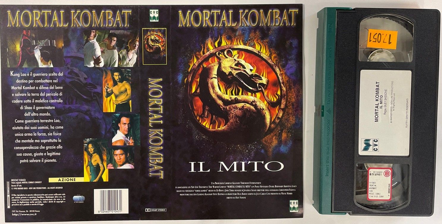 TeknoFilm - VHS – MORTAL KOMBAT - IL MITO di Oley Sassone (1998) - CVC TeknoFilm - VHS – MORTAL KOMBAT - IL MITO di Oley Sassone (1998) - CVC