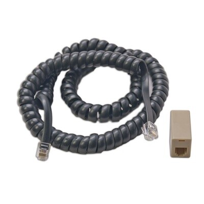 Digitrax LNCCMC1 Coiled Cord &amp; RJ12 Modular Adapter