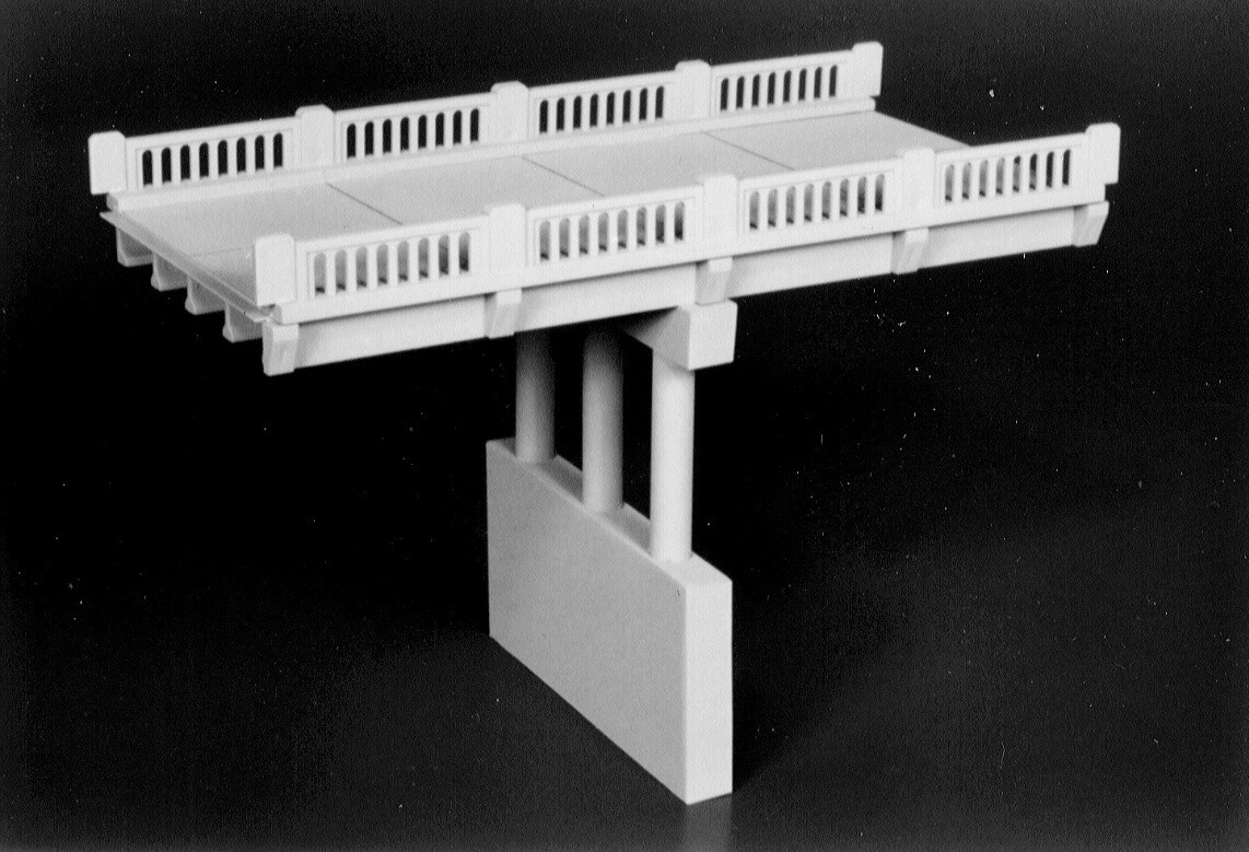 Rix N 628-0152 Early 50&#39; Highway Overpass w/ Pier