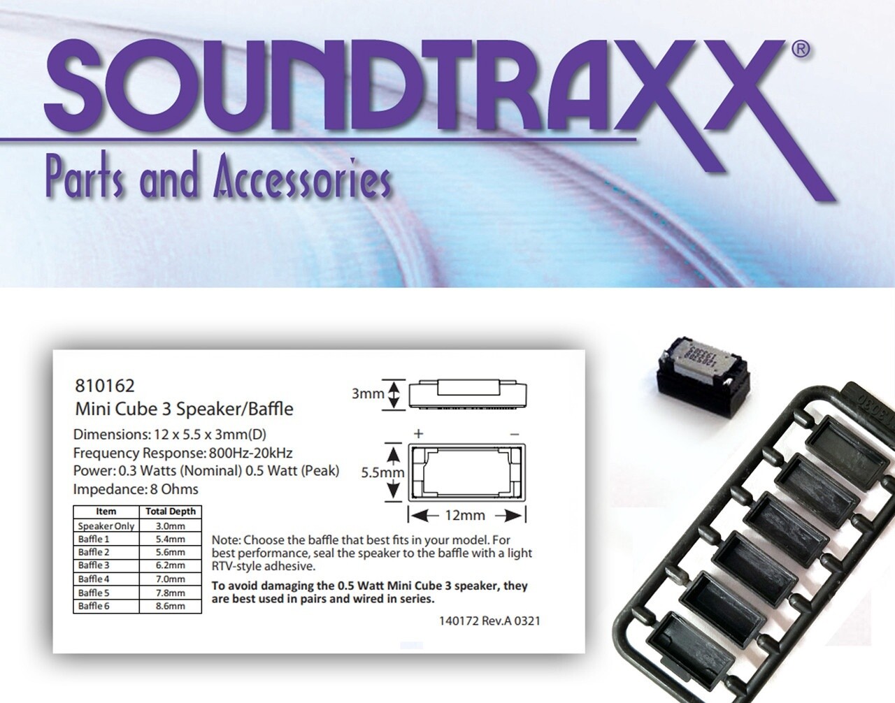 SoundTraxx Mini Cube 3 Speaker