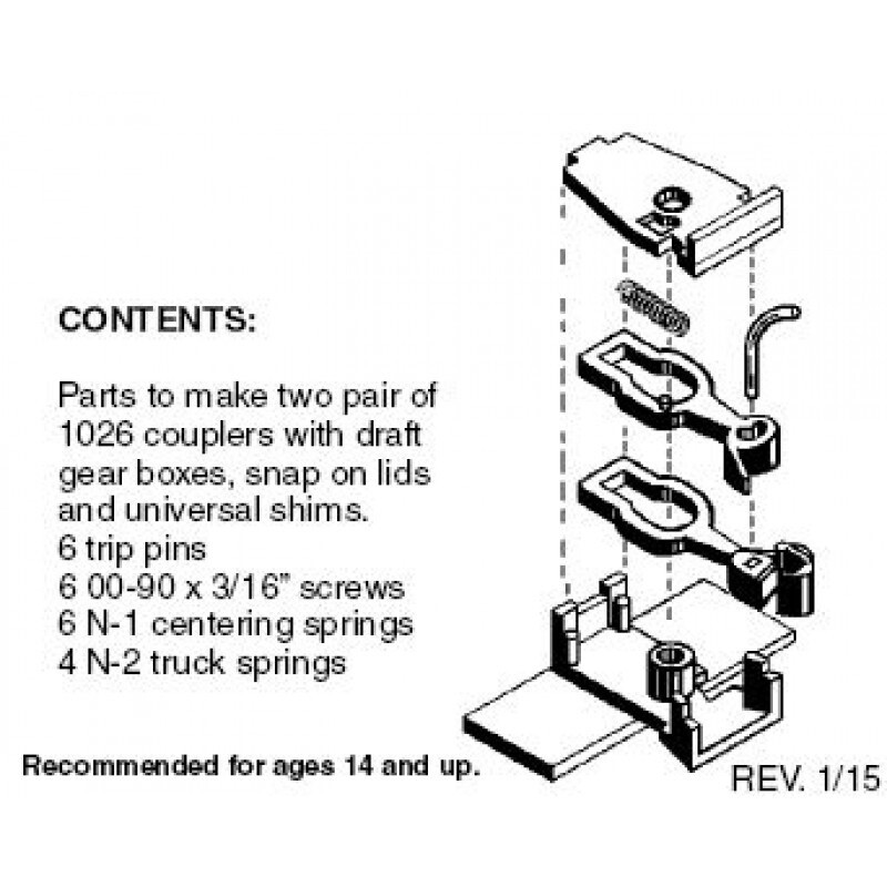 Micro-Trains 1026 Couplers