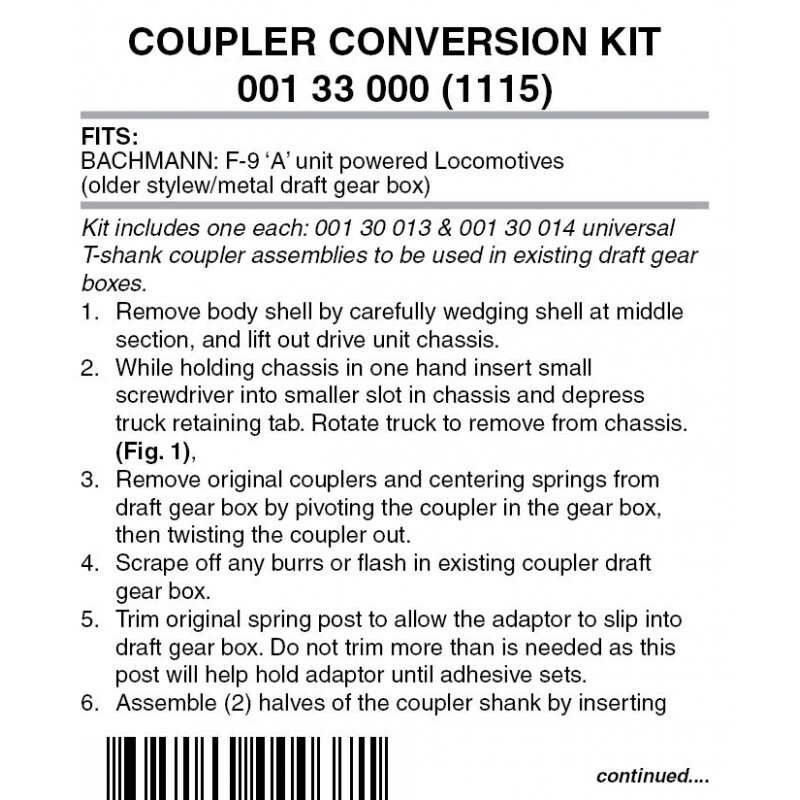 Micro-Trains 1115 Locomotive Coupler Conversion Kit
