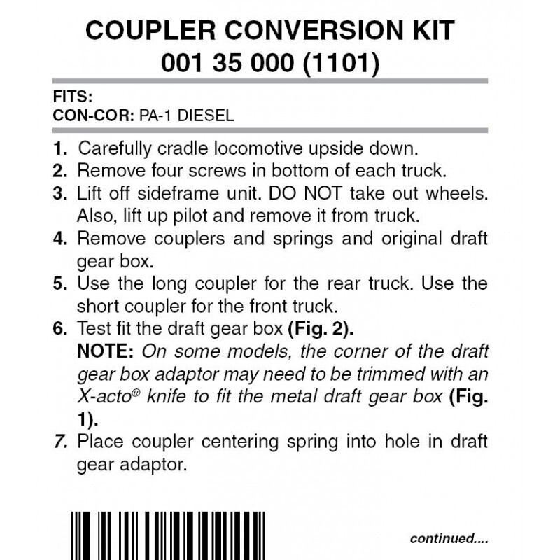 Micro-Trains 1101 Locomotive Coupler Conversion Kit