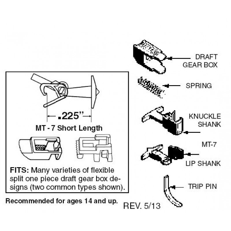 Micro-Trains 1128 Short T Shank Coupler