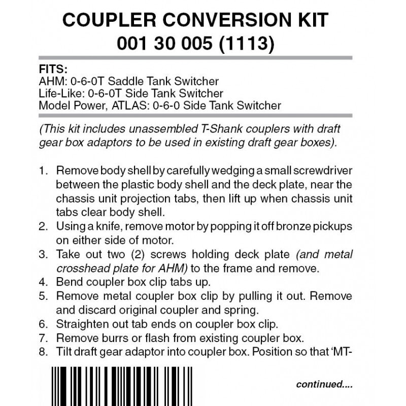 Micro-Trains 1113Locomotive Coupler Conversion Kit