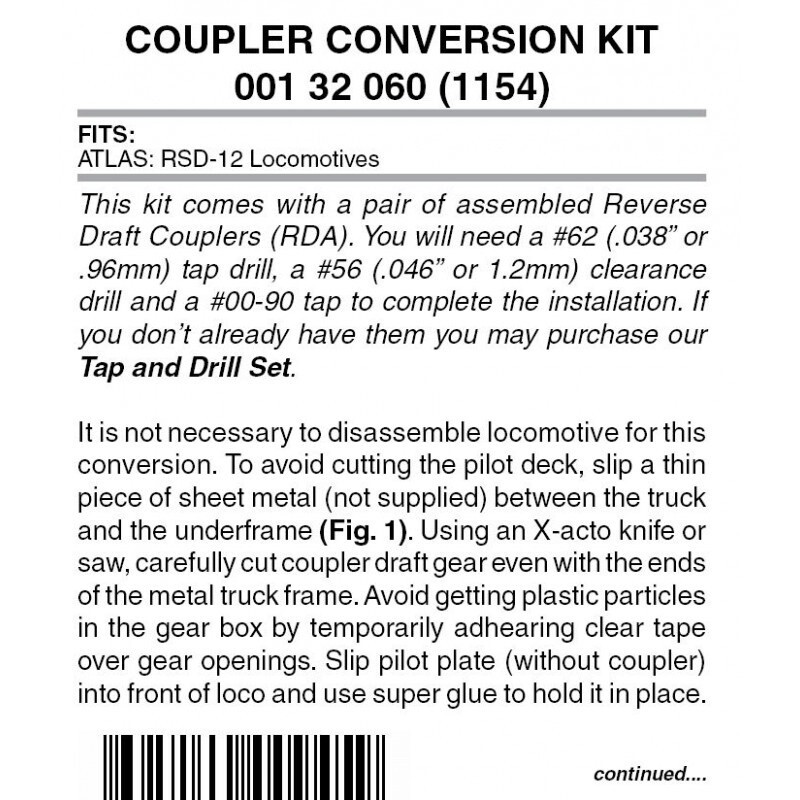 Micro-Trains 1154 Locomotive Coupler Conversion Kit
