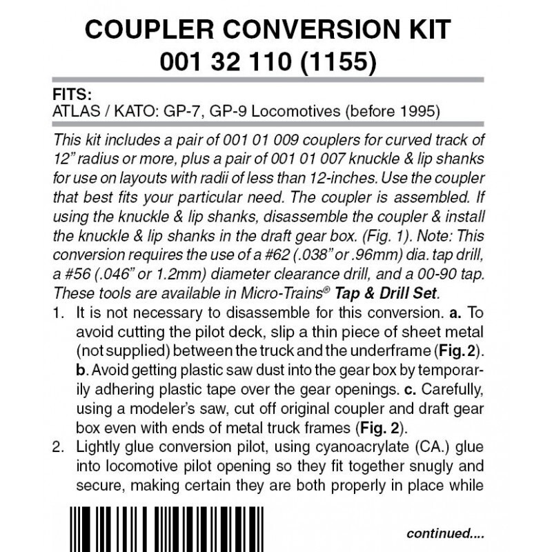 Micro-Trains 1155 Locomotive Coupler Conversion Kit