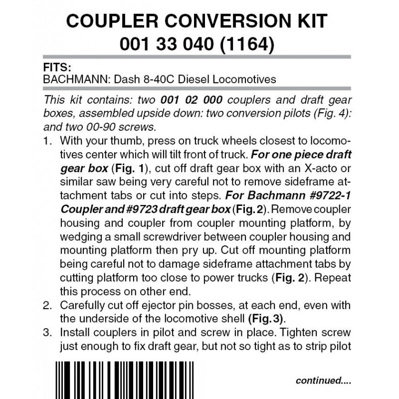 Micro-Trains 1164 Locomotive Coupler Conversion Kit