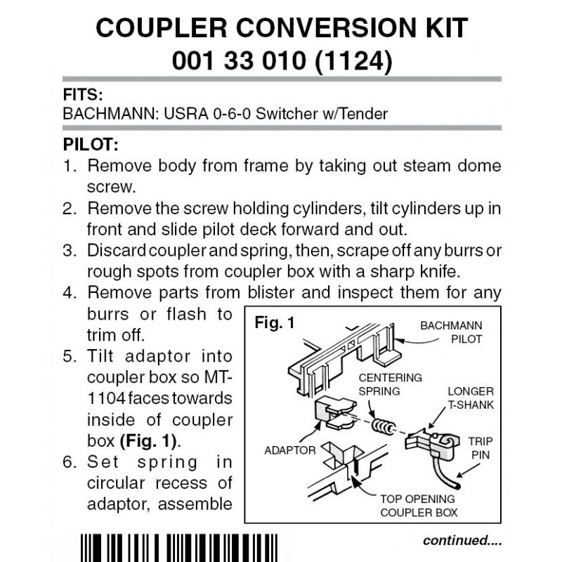 Micro-Trains 1124 Locomotive Coupler Conversion Kit