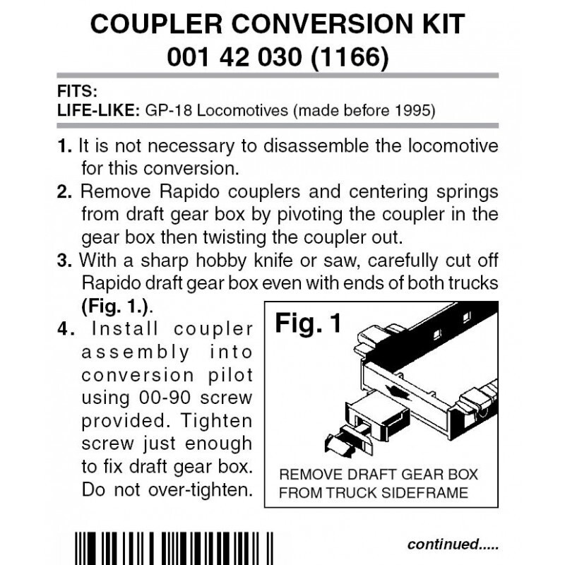 Micro-Trains 1166 Locomotive Coupler Conversion Kit