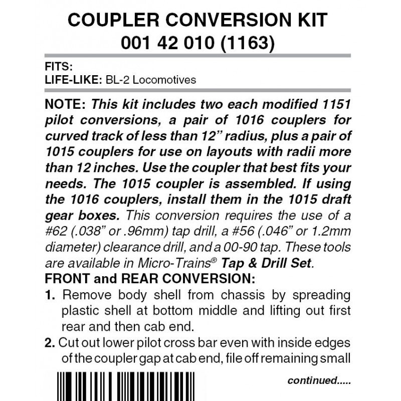 Micro-Trains 1163 Locomotive Coupler Conversion Kit