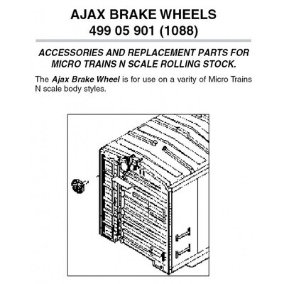 Micro-Trains 1088 Ajax Brake Wheel