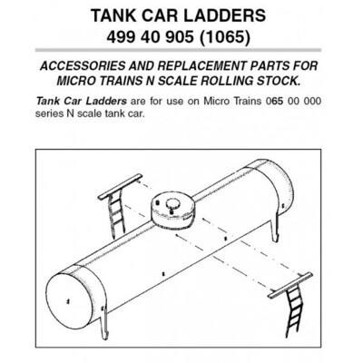 Micro-Trains 1065 N Tank Car Ladders