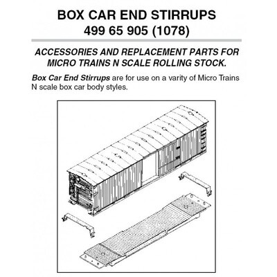Micro-Trains 1078 N Box Car End Stirrups