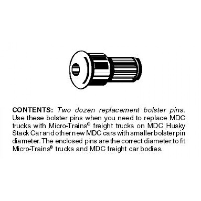 Micro-Trains 1039 N Scale Conversion Bolster Pins (MDC Type)