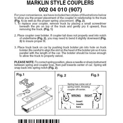 Micro-Trains 907 Marklin Style Couplers