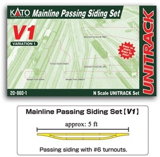 Kato N 20-860 V1 Mainline Passing Siding Set